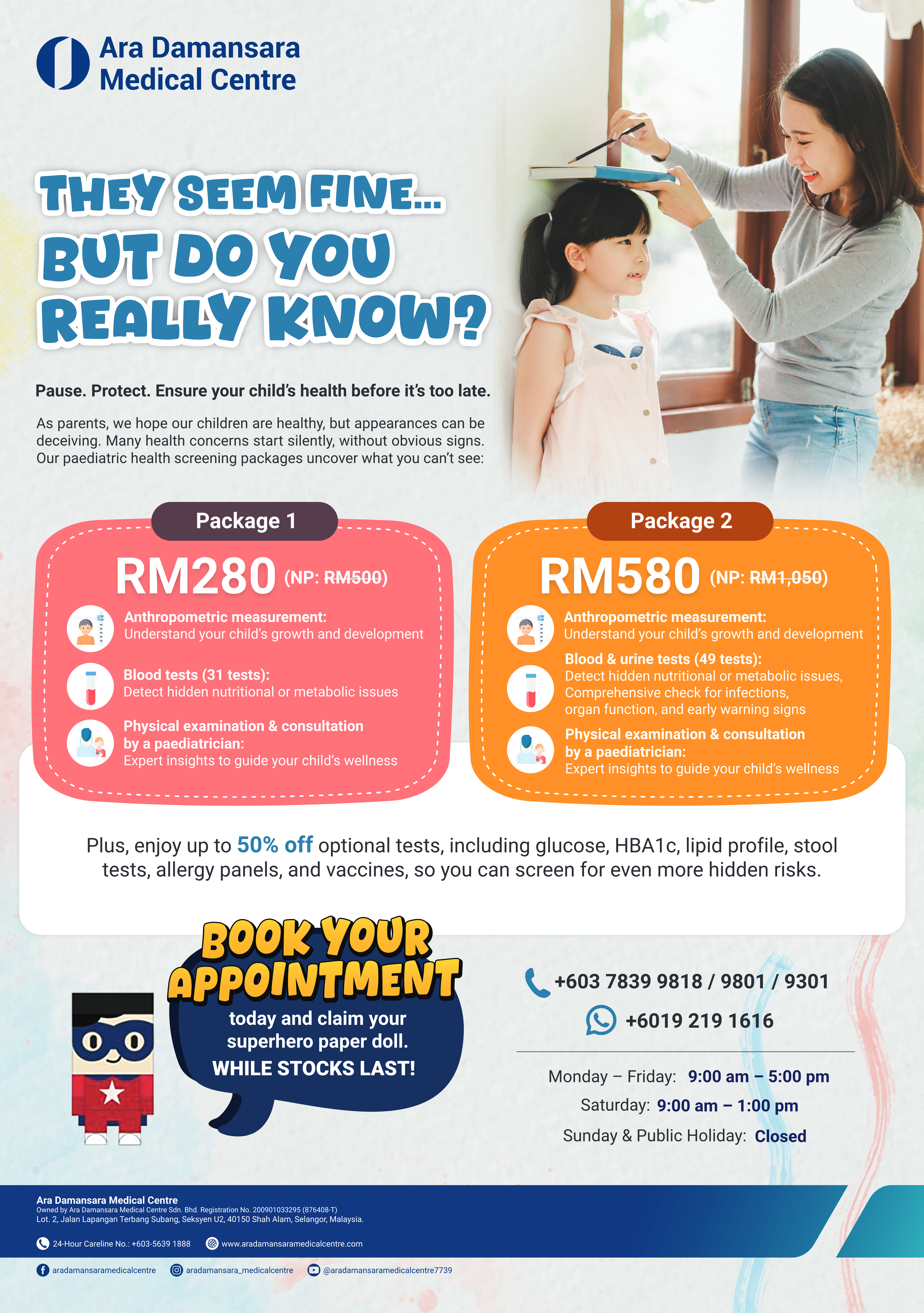 Chidlren Health Screening Package